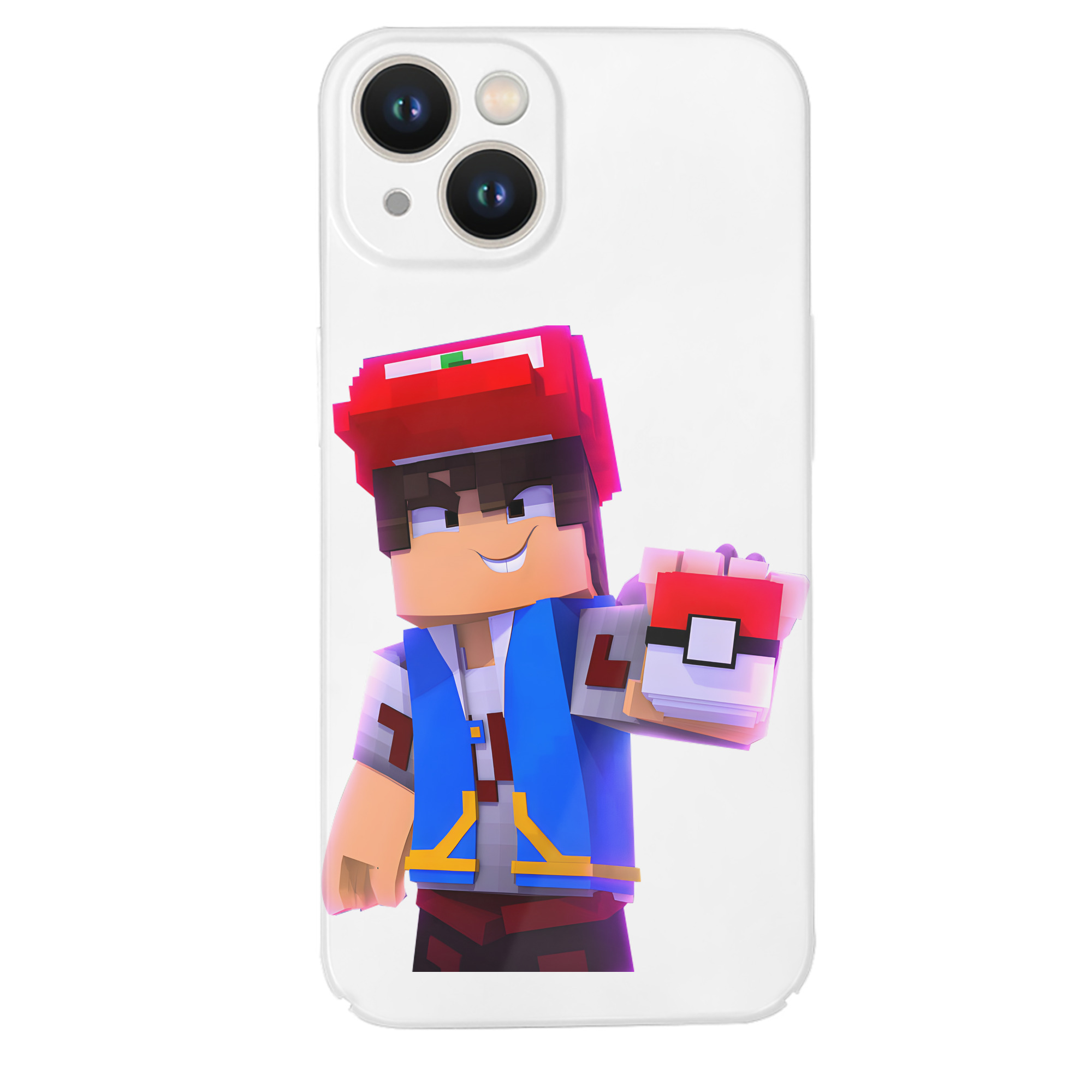 （画像用） マインクラフト ブロックの世界 Minecraft MC Block world 【iPhone 14シリーズ対応】ハードケース
